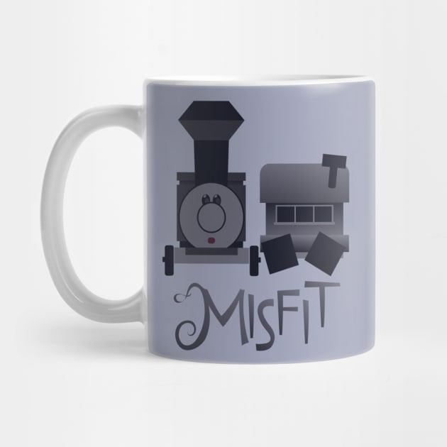 Misfit - Square-Wheeled Caboose Train by JPenfieldDesigns